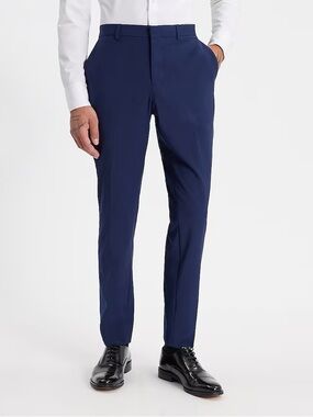EXPRESS NWT Men’s photographer Navy Blue Slim Dress Pants 28x30